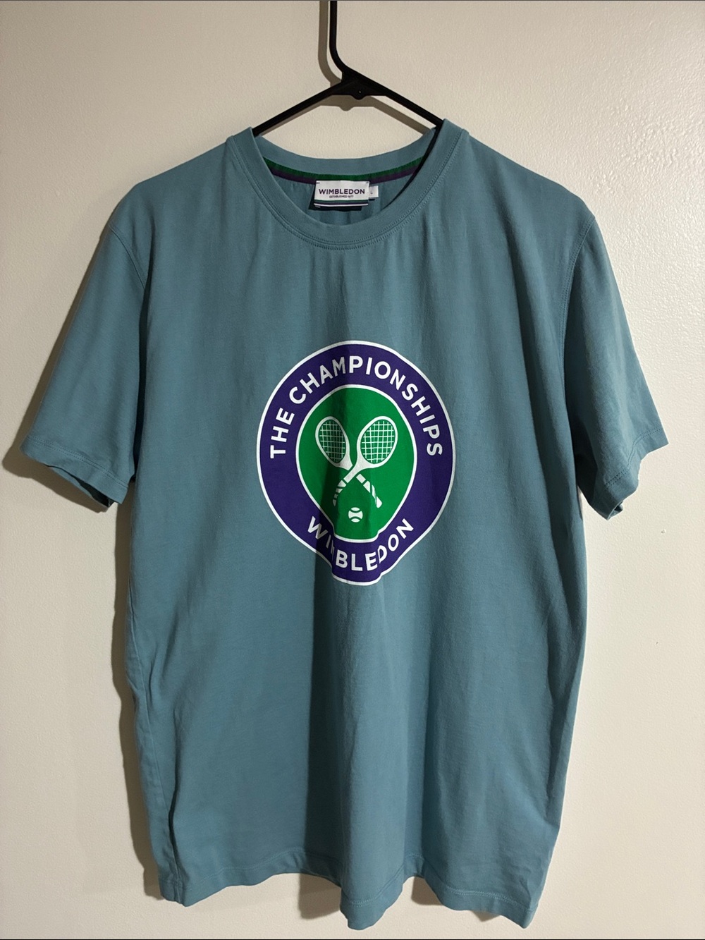Wimbledon The Championships Men’s Blue Tennis Graphic T-Shirt